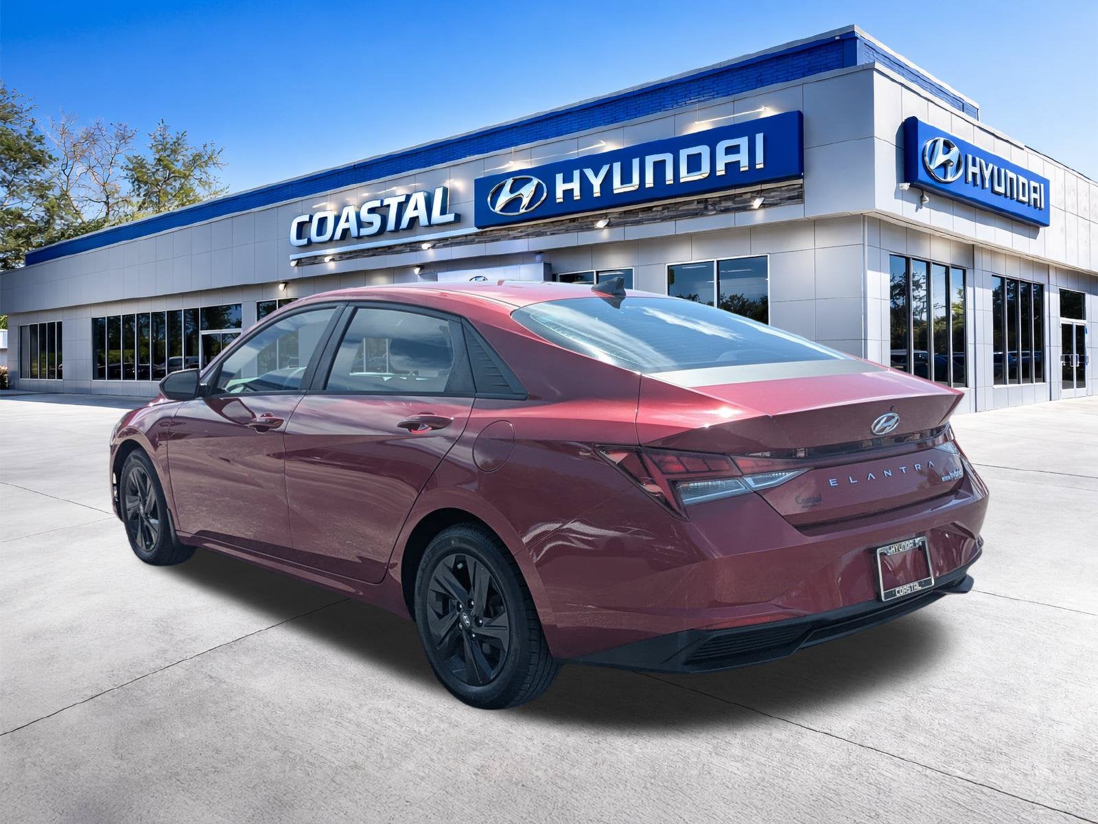 2021 Hyundai ELANTRA HYBRID Blue