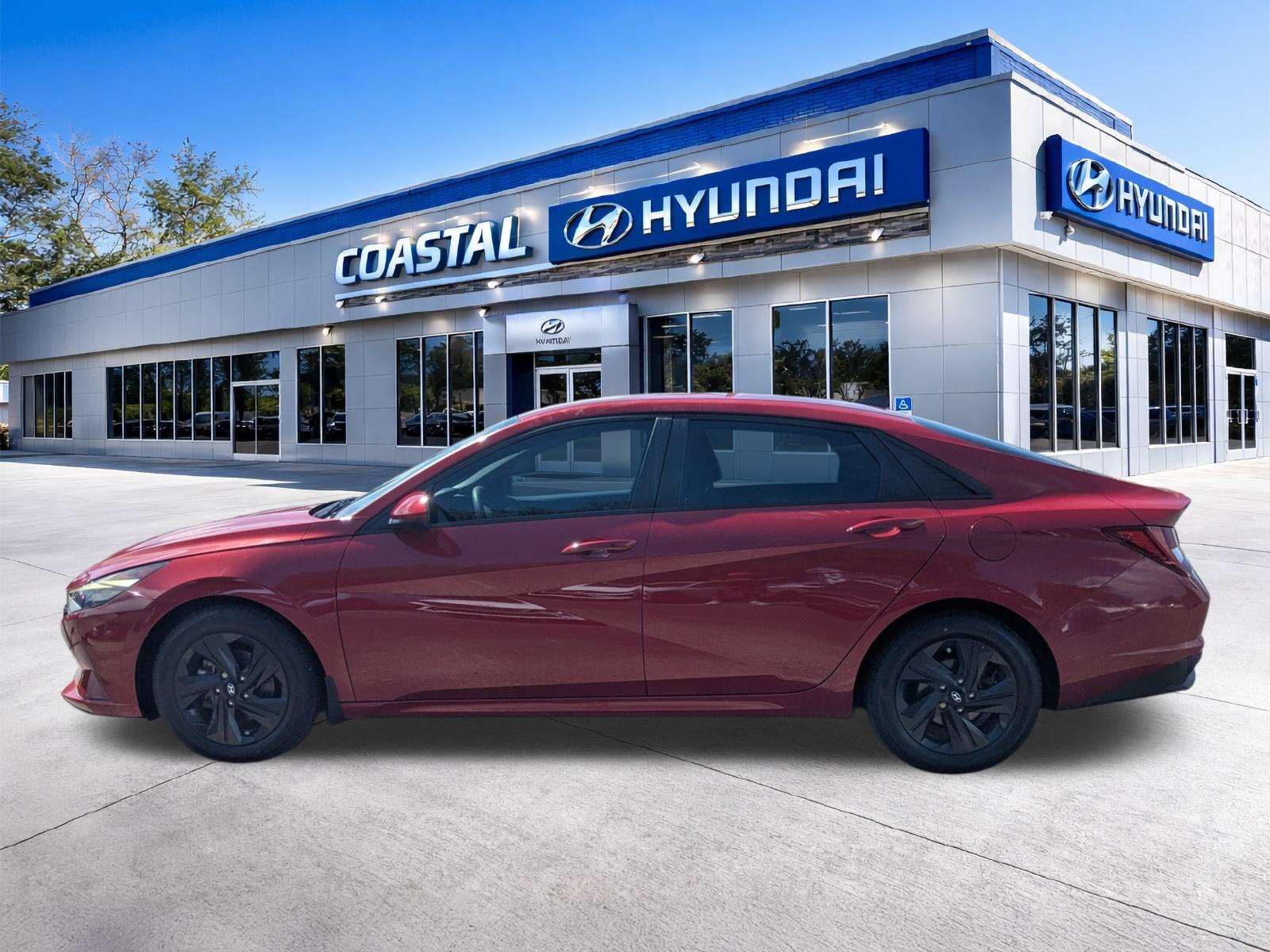 2021 Hyundai ELANTRA HYBRID Blue